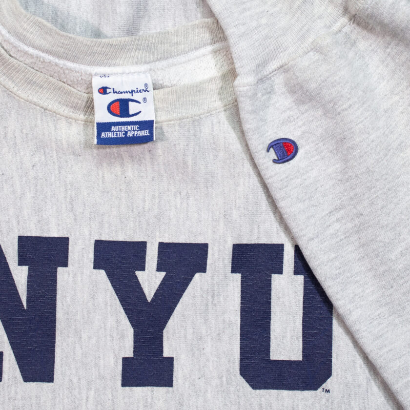 Sweat col rond Champion - New York University 90's